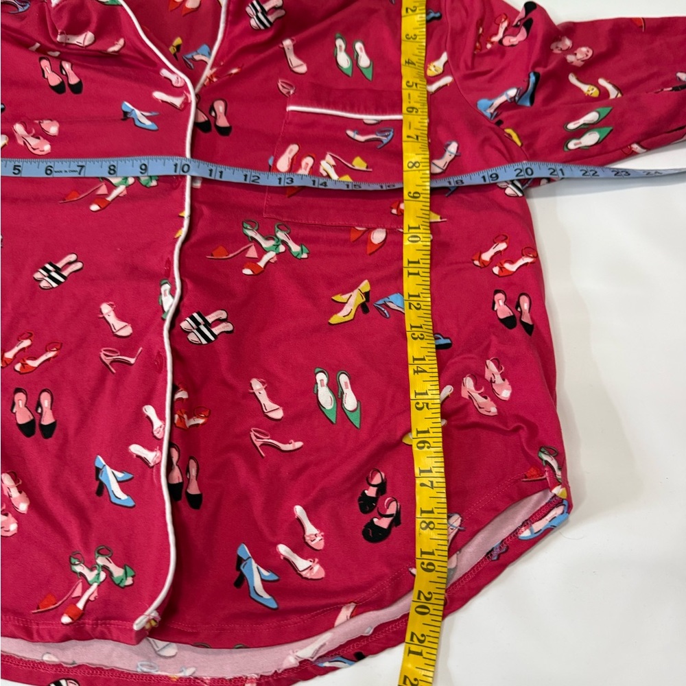 Kate Spade Pink Shoe-Print Pajama Set in size medium - Picture 14 of 14